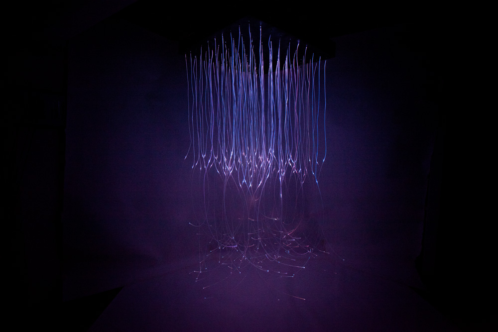 Light Catcher is an installation of sound and optical fibres. Sound is driving the light, light is generating the space. An electric spark is igniting the...