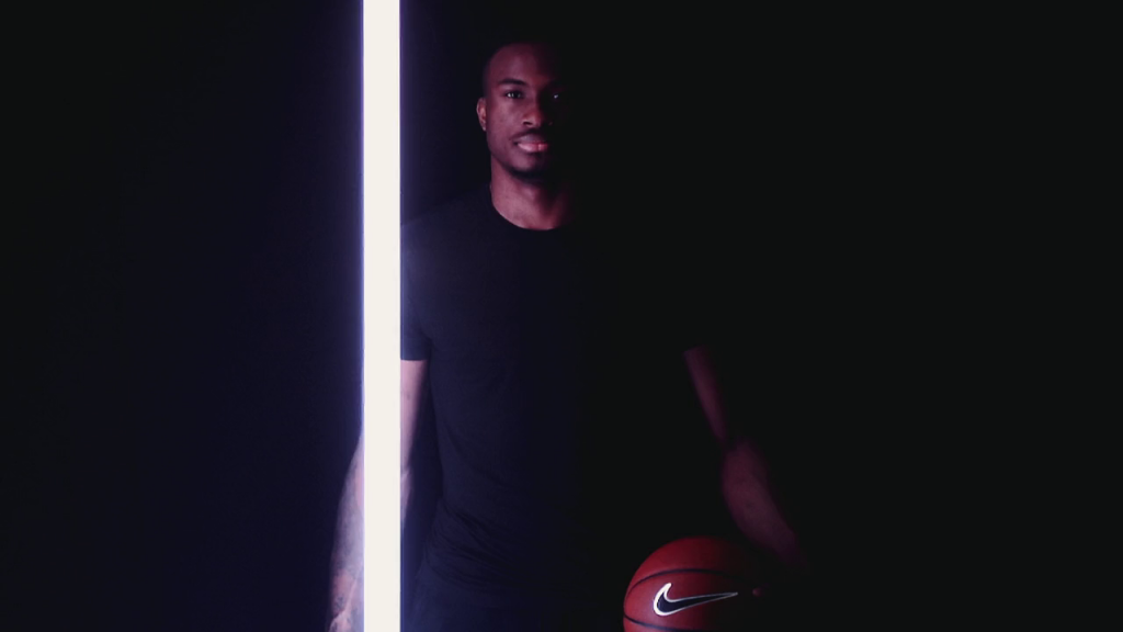 Light Sculpture commissioned by Nike for Thanasis Antetokoumpo.