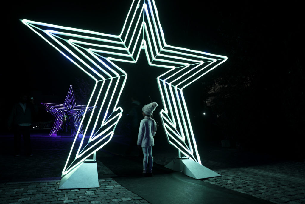 Large scale outdoor interactive light installations in collaboration with Athens Digital Arts Festival exclusively created for the City of Athens